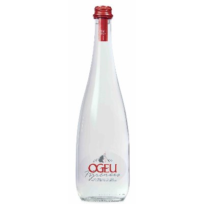 Sparkling Water Ogeu From Pyrenees 682   Mountain Glass Bottle Red Cap 12/750