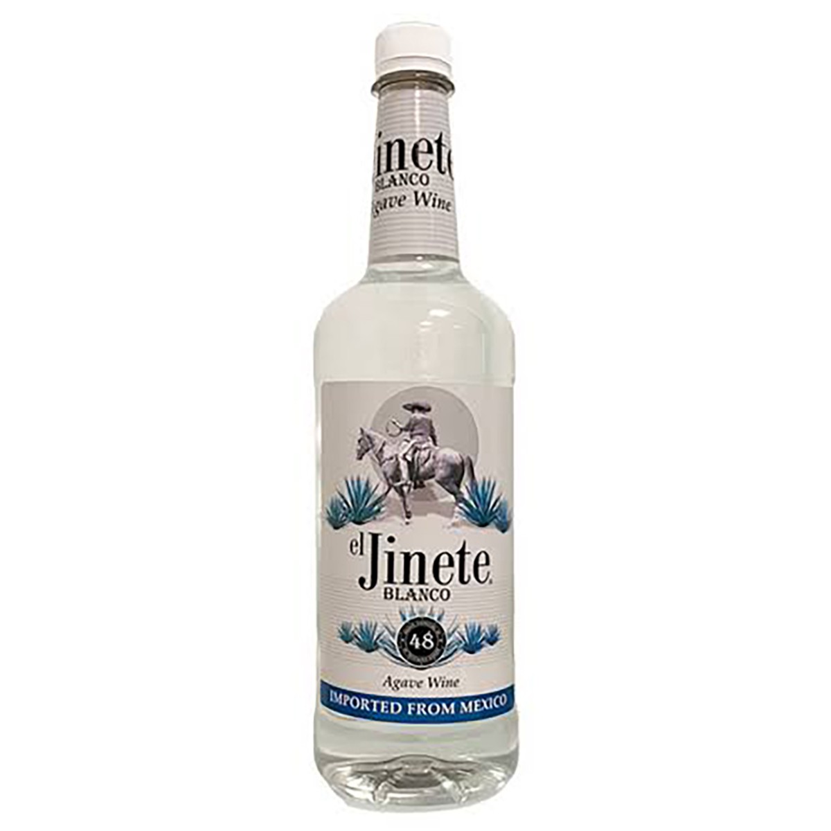 Tequila Type SILVER 24%  El Jinete Blanco IMPORTED 12/1L
