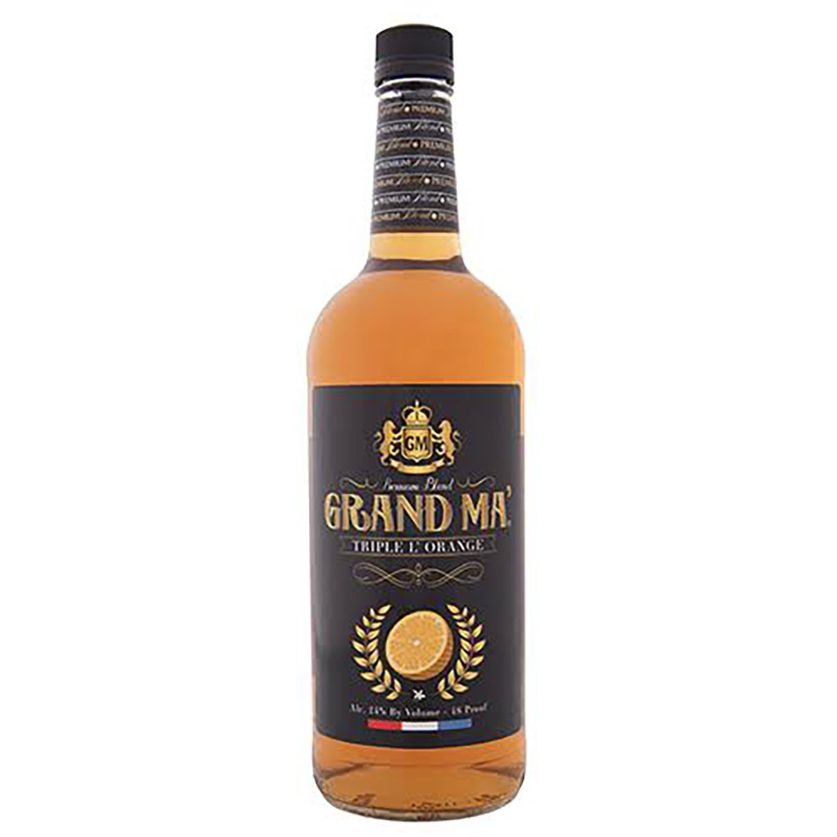 Grand Ma Triple Sec Type Orange Glass 24% DOM 12/1L