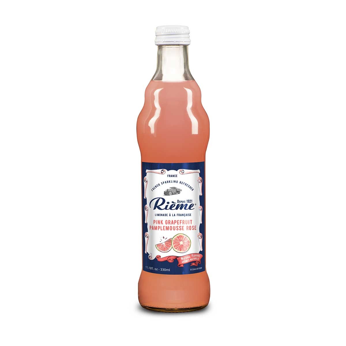 Grapefruit  French Lemonade DARK PINK "Rieme" 24x330