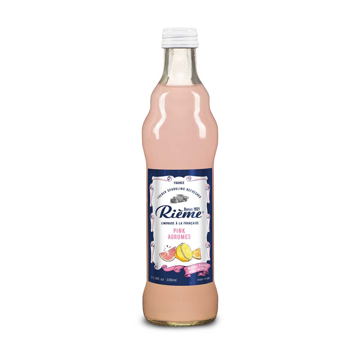 Pink Citrus/Agrumes French Lemonade LIGHT PINK  "Rieme" 24x330