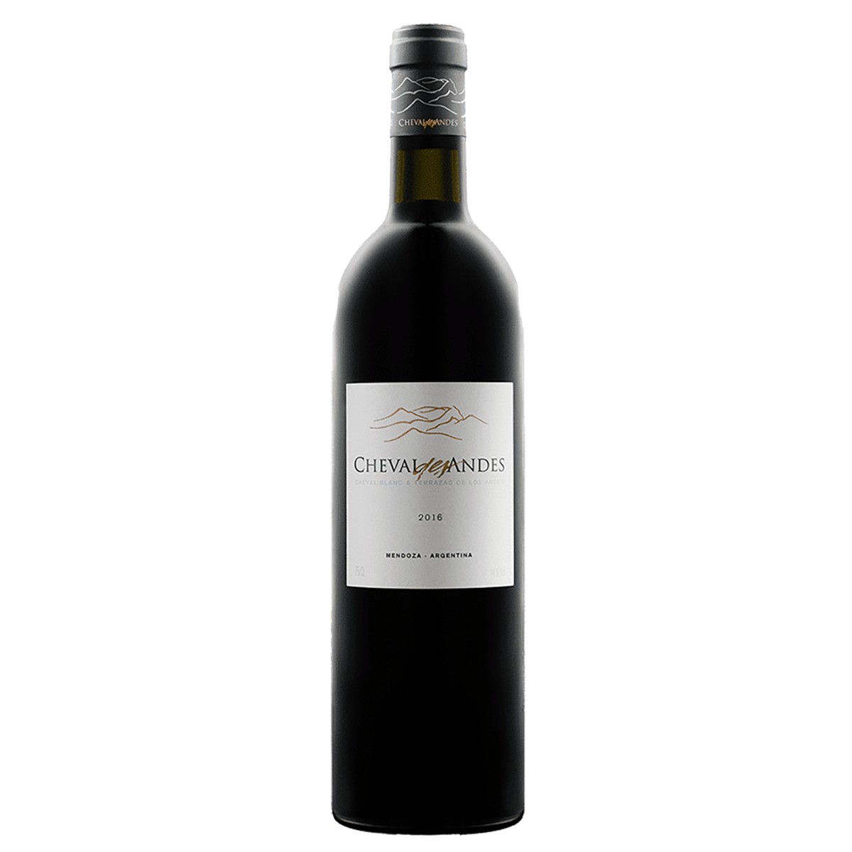 Cheval des Andes (Own by Cheval Blanc) Mendoza 49% Cab - 48% Malbec,-3% Petit Verdot  2021 Wood Case  6x750