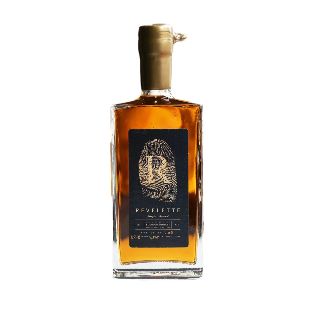Bourbon Revelette Small Batch BLACK LABEL   45% alcohol / 90 PROOF   12X750